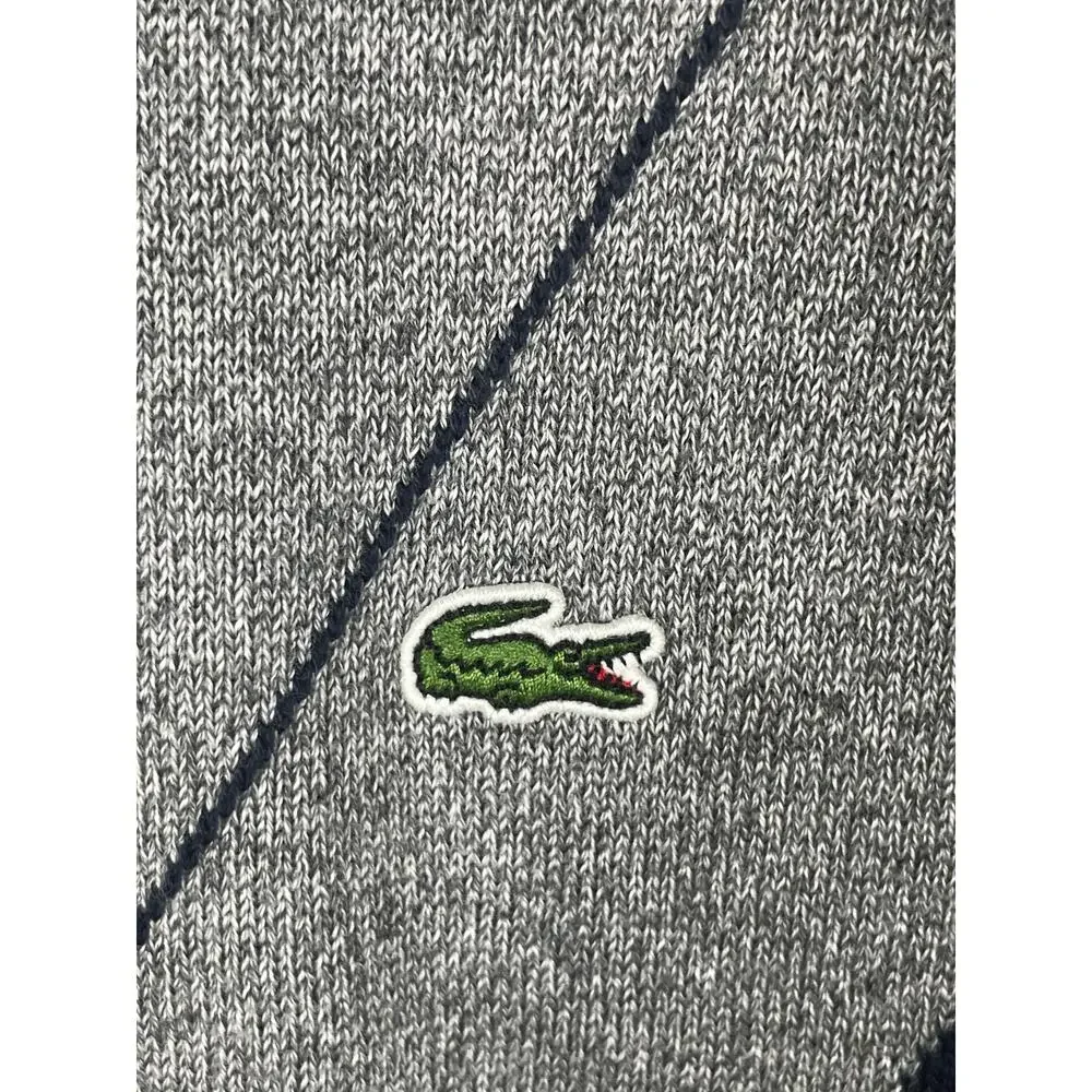 Lacoste Mens Size 7/XXL Blue Pullover Crewneck Sweater